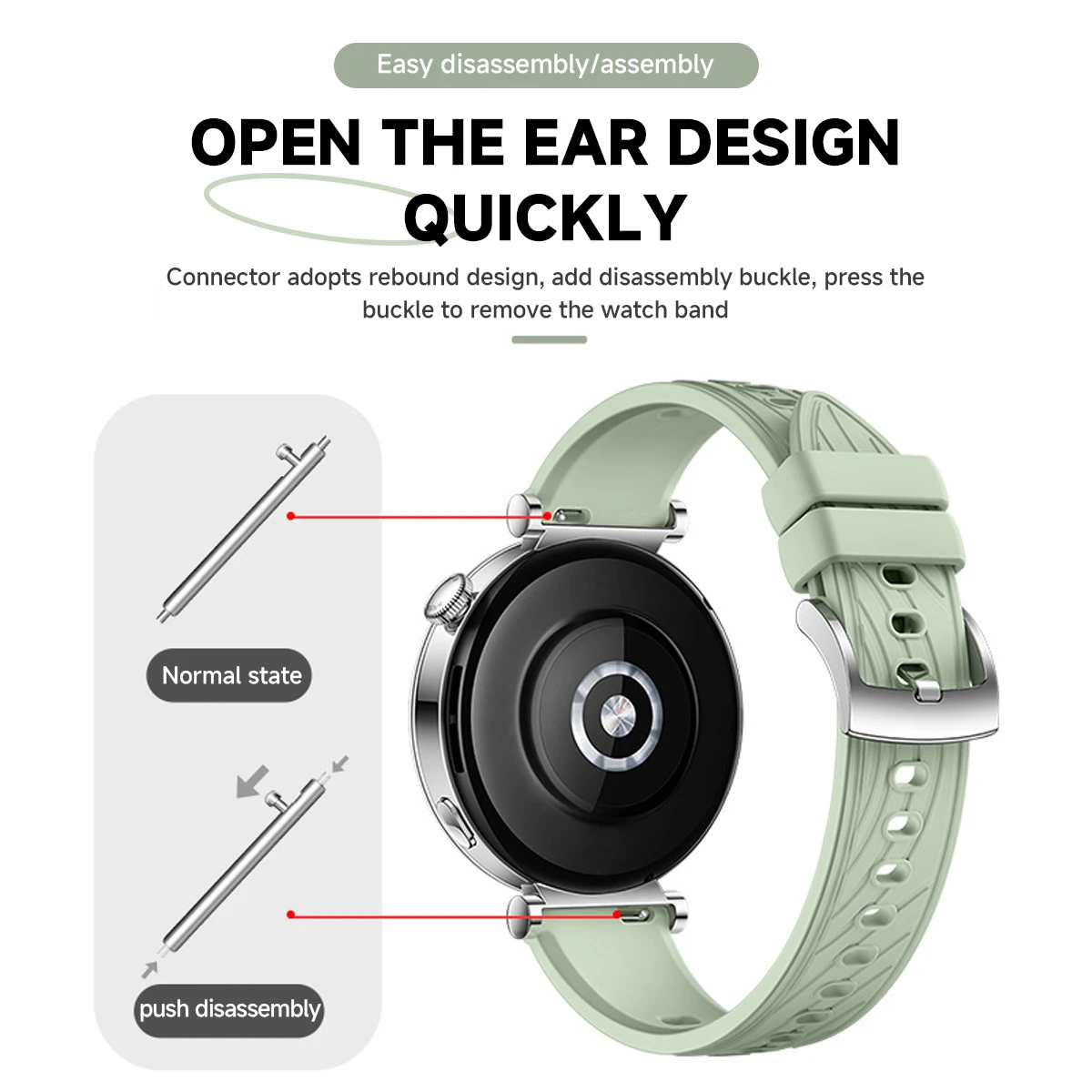 18-миллиметровый силиконовый р – обзор и цена Titan Smartwatch Accessories