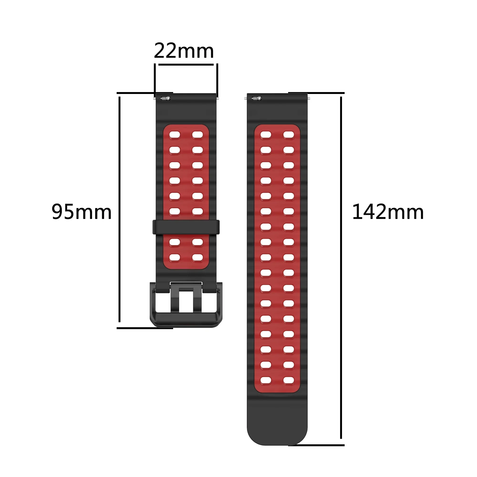 22-миллиметровый дышащий двухц – обзор и цена Motorola Smartwatch Accessories