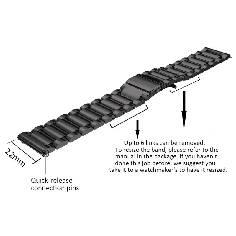 Металлический ремешок 22 мм 20 – обзор и цена Motorola Smartwatch Accessories