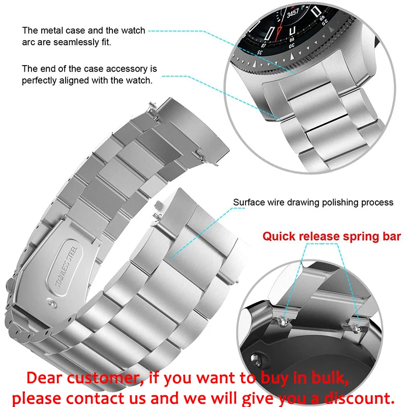 Металлический ремешок 22 мм 20 – обзор и цена Motorola Smartwatch Accessories